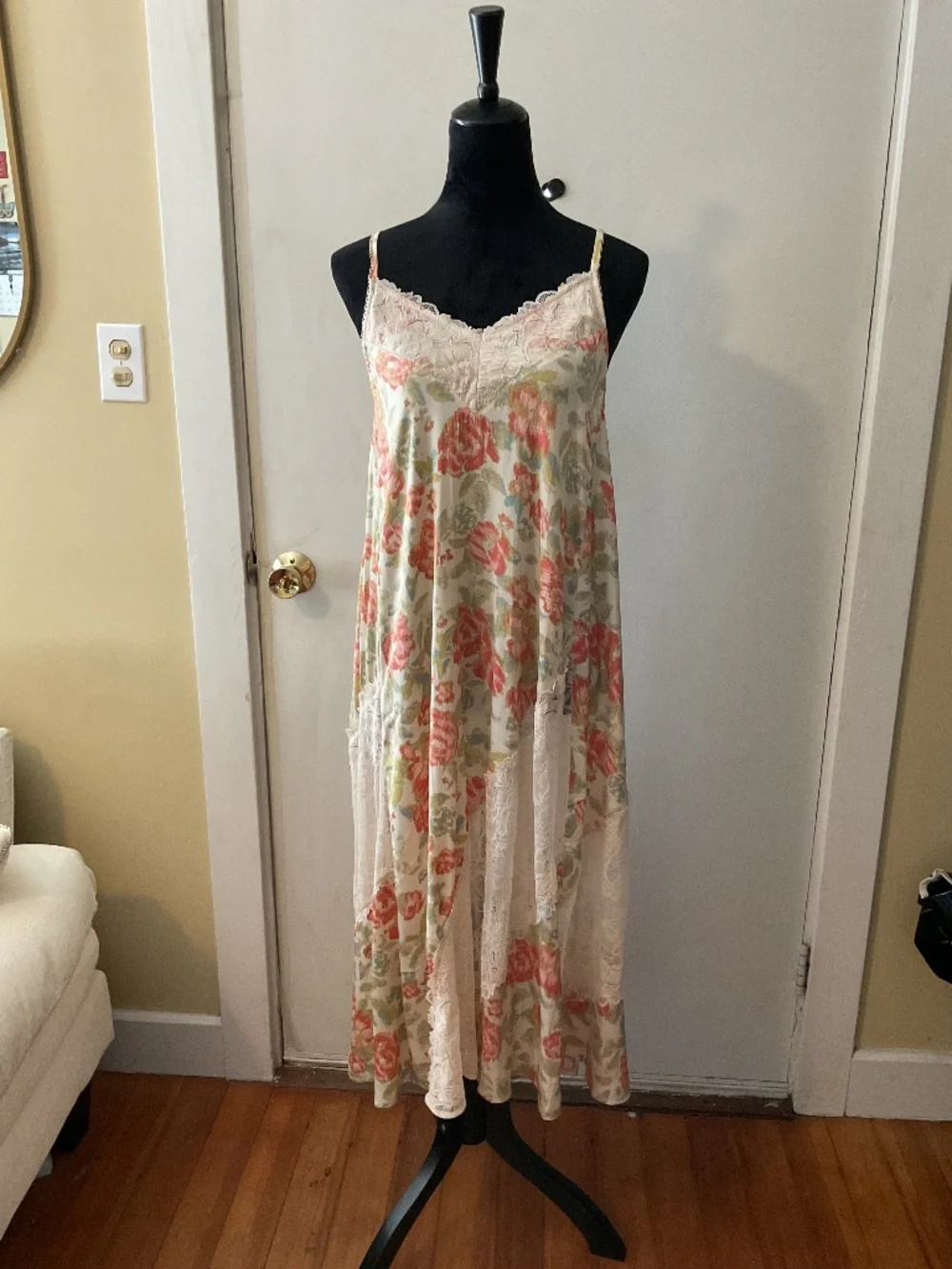 Free People Intimately Floral Lace Slip Dress XS